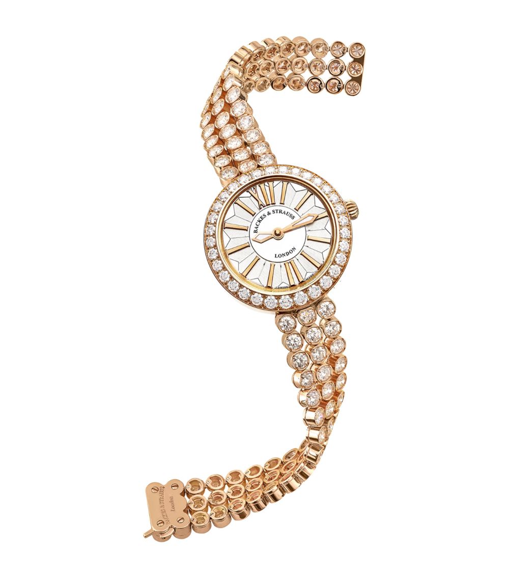 Backes & Strauss Backes & Strauss Rose Gold and Diamond Piccadilly Duchess Watch 33mm