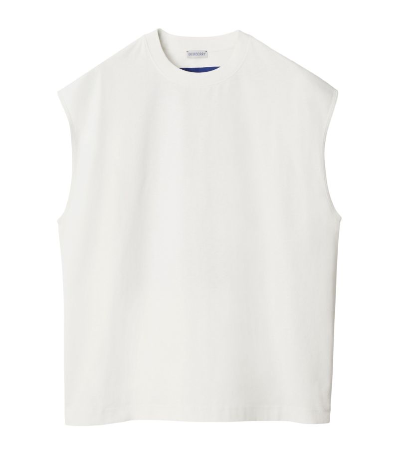 Burberry Burberry Cotton Ekd Sleeveless T-Shirt