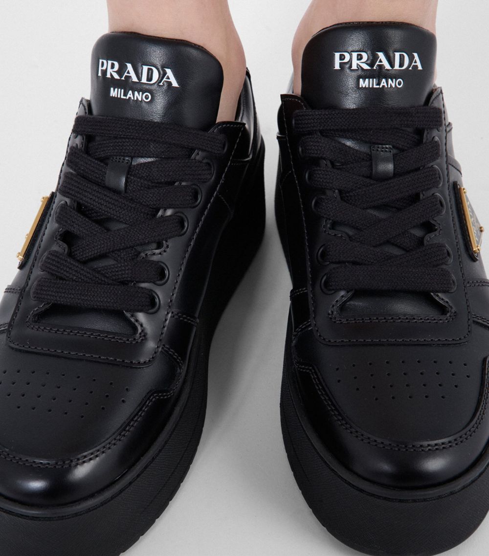 Prada Prada Leather Downtown Bold Sneakers 50