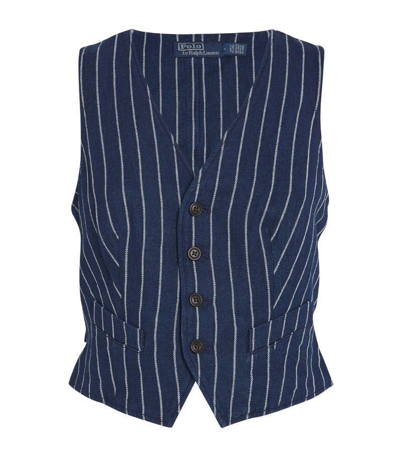 Polo Ralph Lauren Polo Ralph Lauren Linen-Cotton Striped Waistcoat