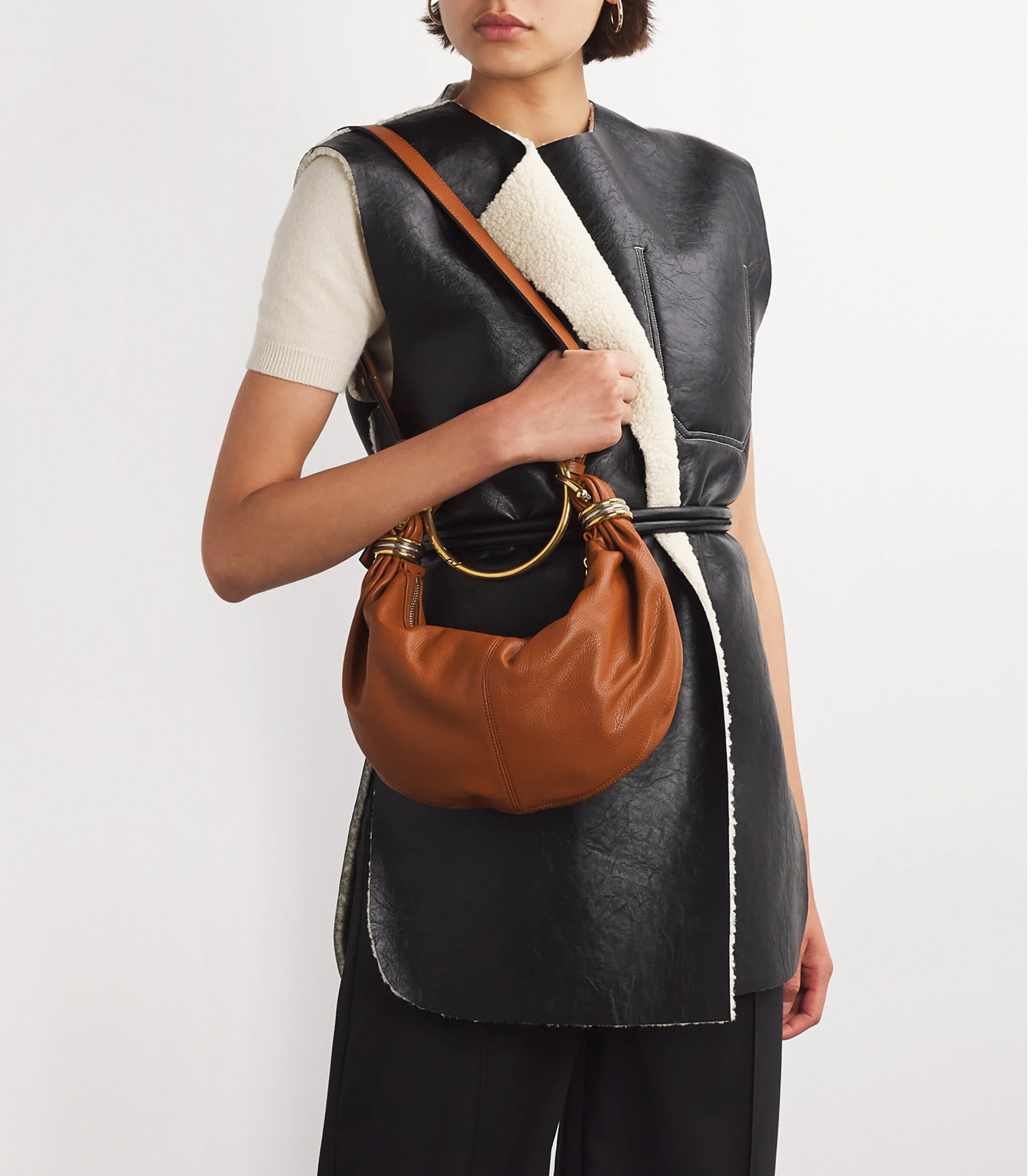 Chloé Chloé Small Leather Bracelet Hobo Bag