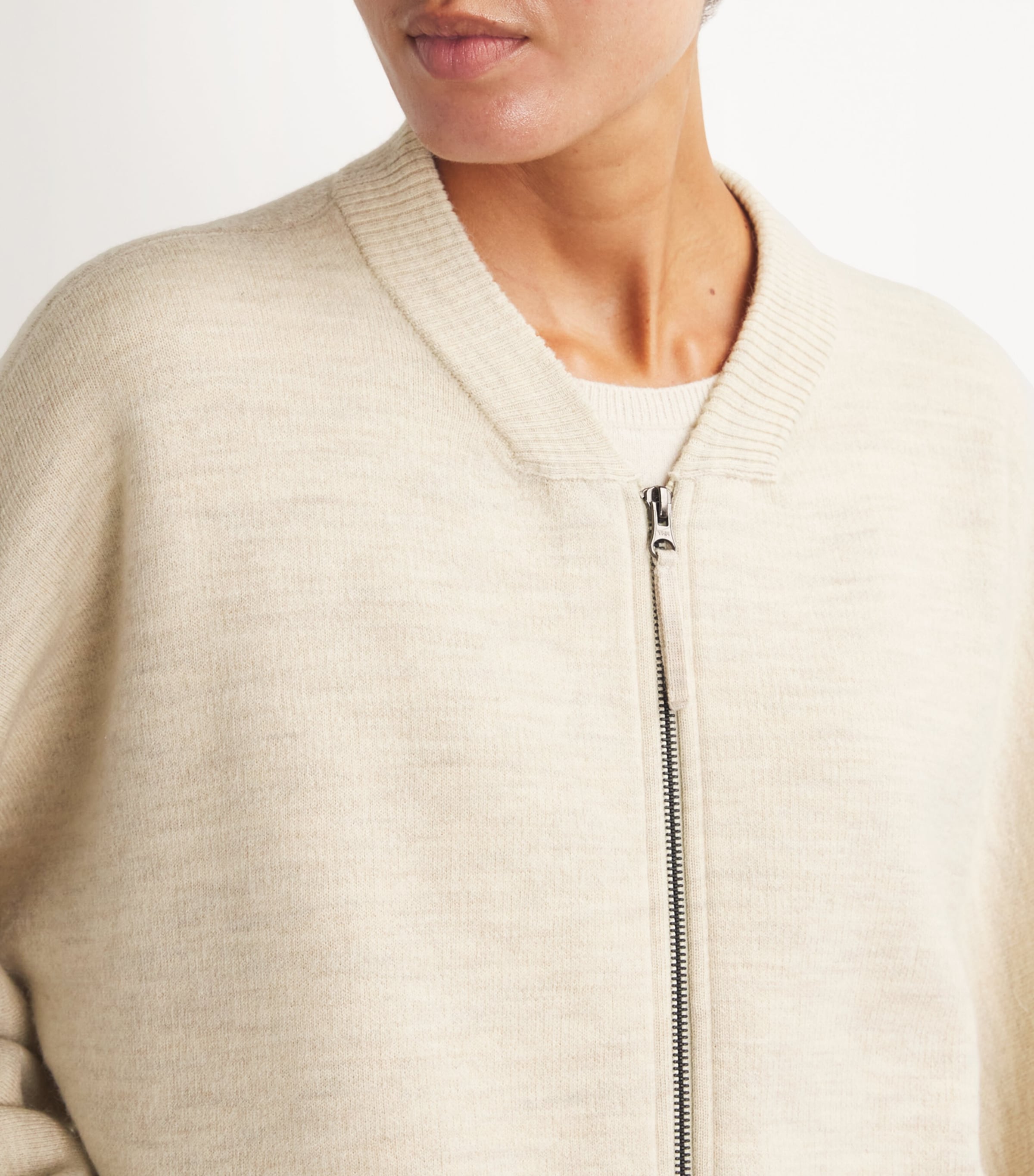 Lauren Manoogian Lauren Manoogian Merino Wool-Alpaca-Pima Cotton Bomber Jacket