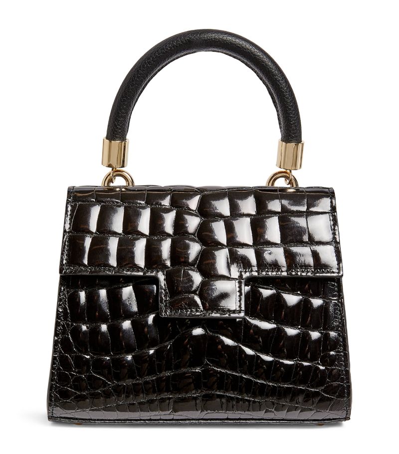 Maria Oliver Maria Oliver Mini Crocodile Michelle Top-Handle Bag