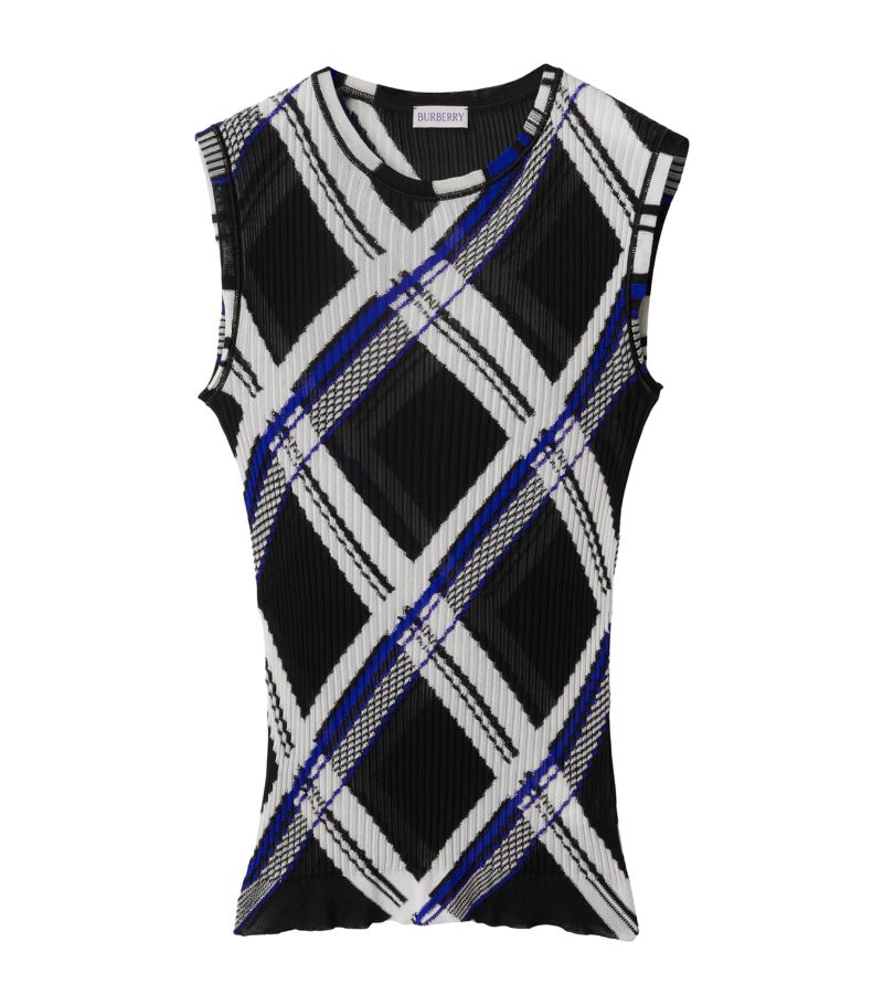 Burberry Burberry Silk Check Vest