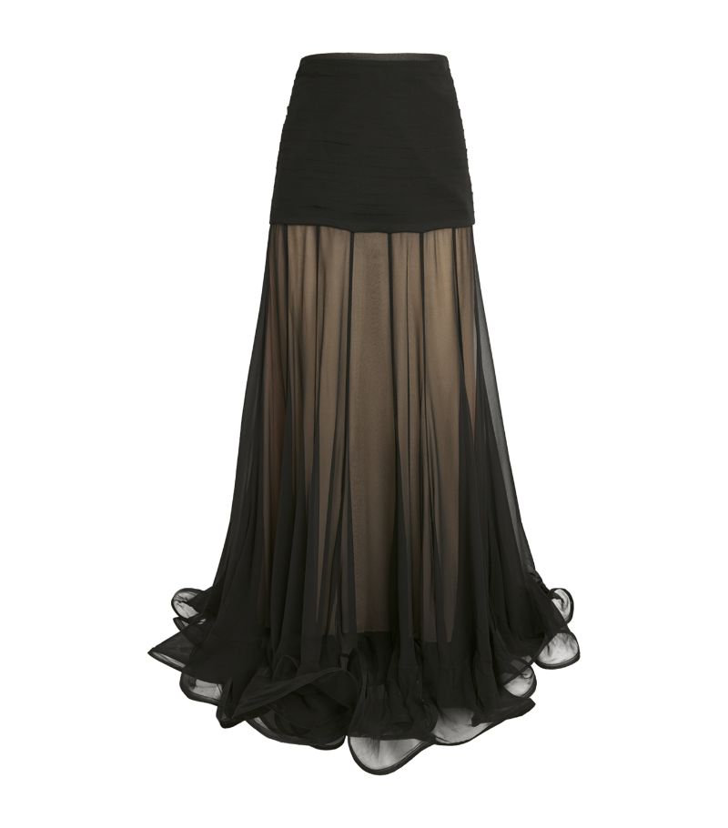 Zimmermann Zimmermann Silk Flounce Maxi Skirt