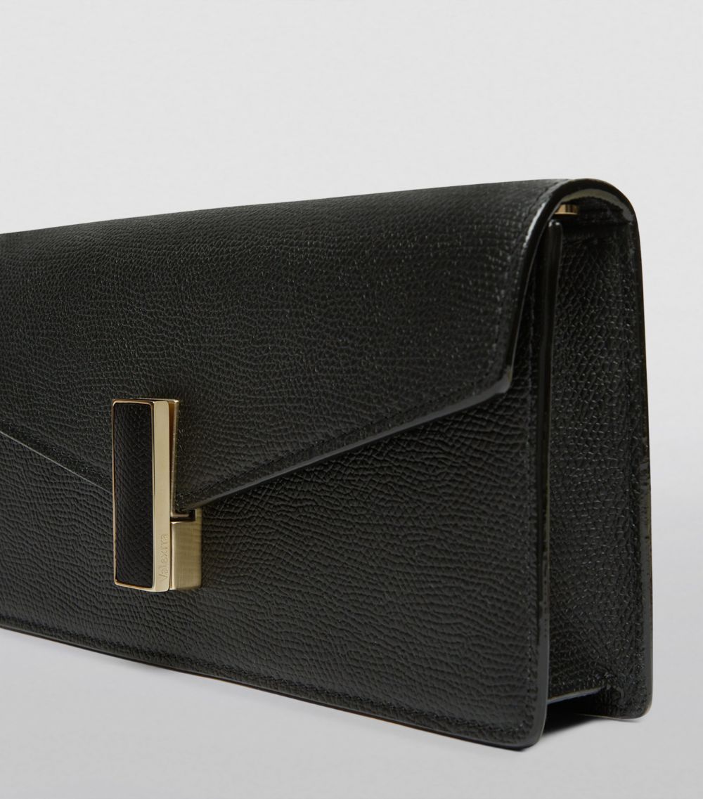 Valextra Valextra Leather Iside Clutch Bag