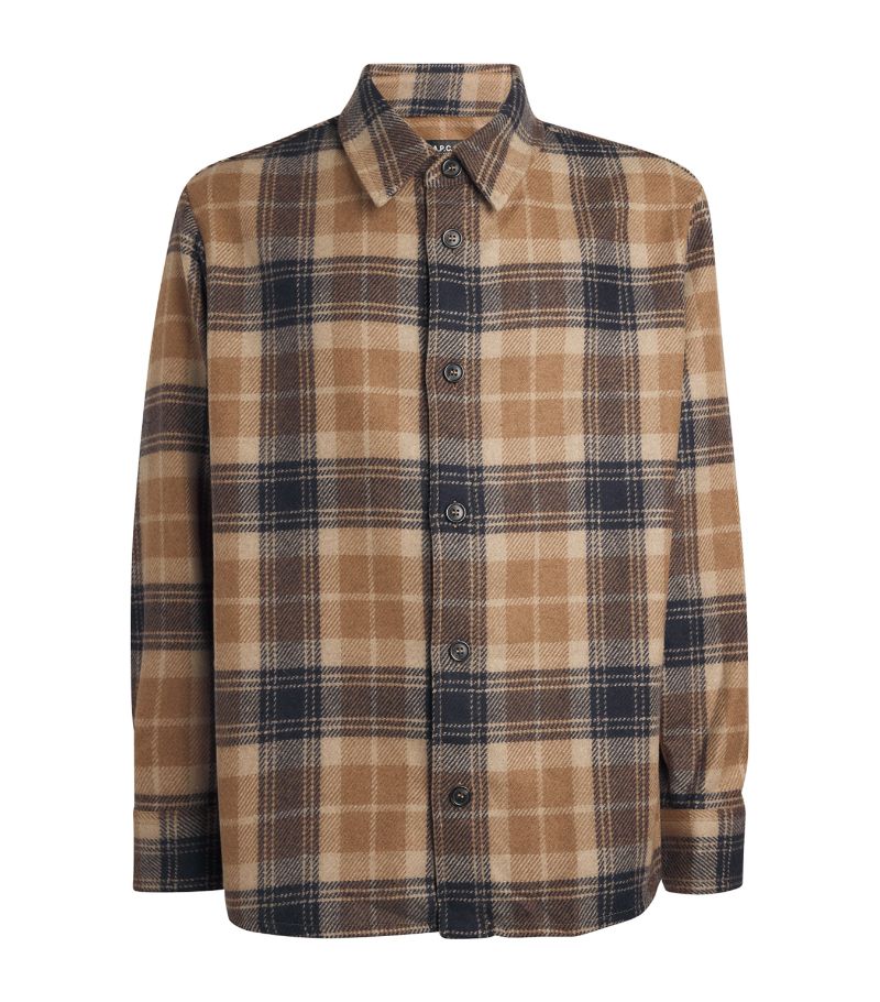 A.P.C. A. P.C. Virgin Wool-Blend Check Shirt