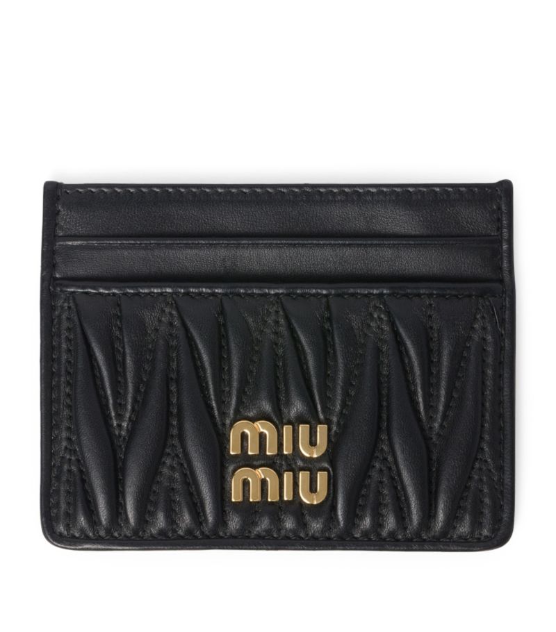 Miu Miu Miu Miu Matelassé Leather Card Holder