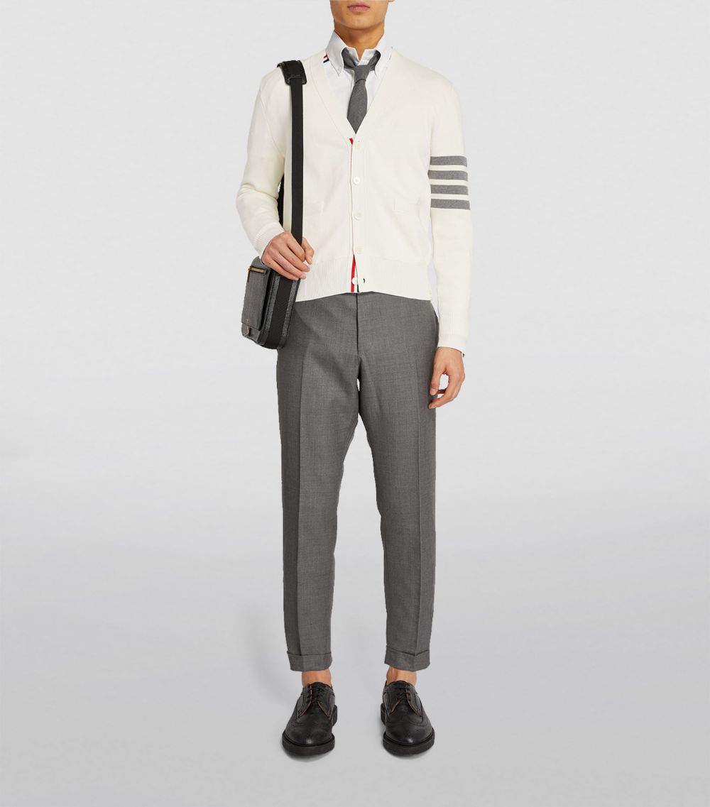 Thom Browne Thom Browne Cotton V-Neck Cardigan