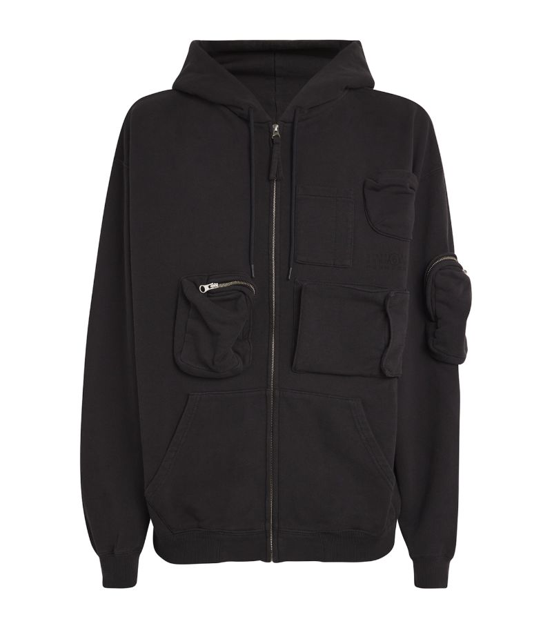 MM6 Maison Margiela Mm6 Maison Margiela Pocket-Detail Cargo Hoodie