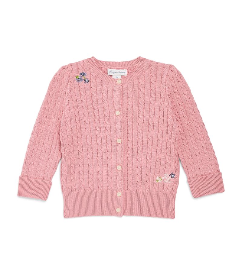 Ralph Lauren Kids Ralph Lauren Kids Cotton Cable-Knit Cardigan (3-24 Months)