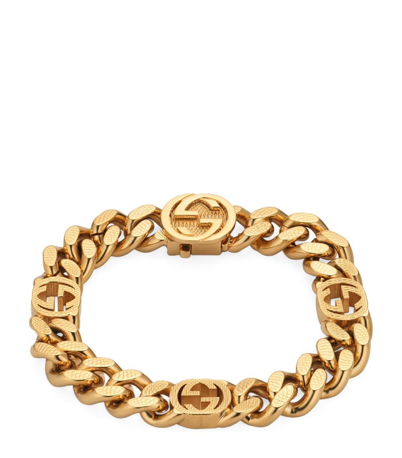 Gucci Gucci Gold-Plated Interlocking G Chain Bracelet