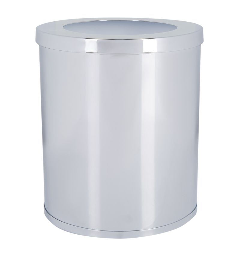 Zodiac Zodiac Cylinder Chome Bathroom Bin