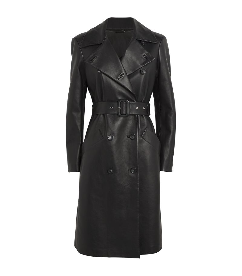 Sportmax Sportmax Nappa Leather Giostra Trench Coat