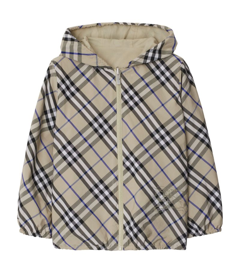 Burberry Burberry Kids Hooded Check Print Jacket (3-14 Years)