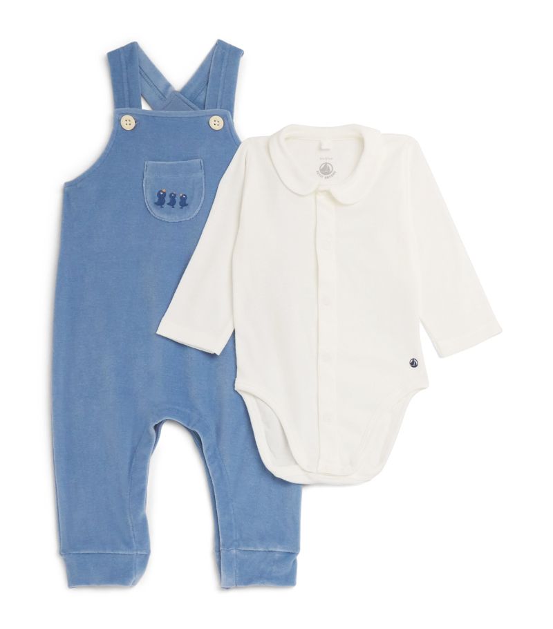  Petit Bateau Cotton Corduroy Dungarees (3-18 Months)