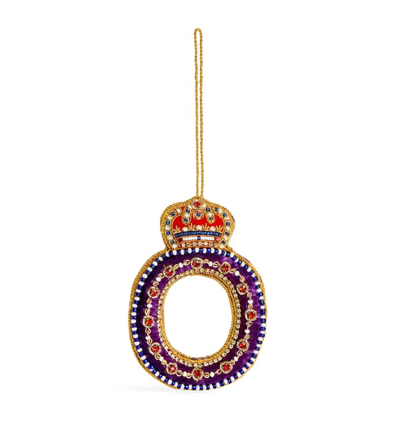 Tinker Tailor Tinker Tailor Embellished Crown Letter ‘O' Tree Decoration