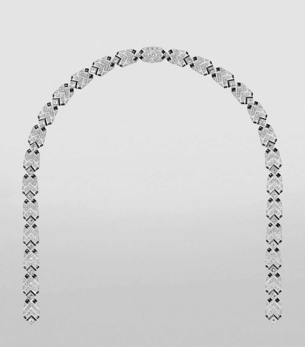 Cartier Cartier White Gold, Diamond And Onyx Cartier Libre Polymorph Transformable Necklace