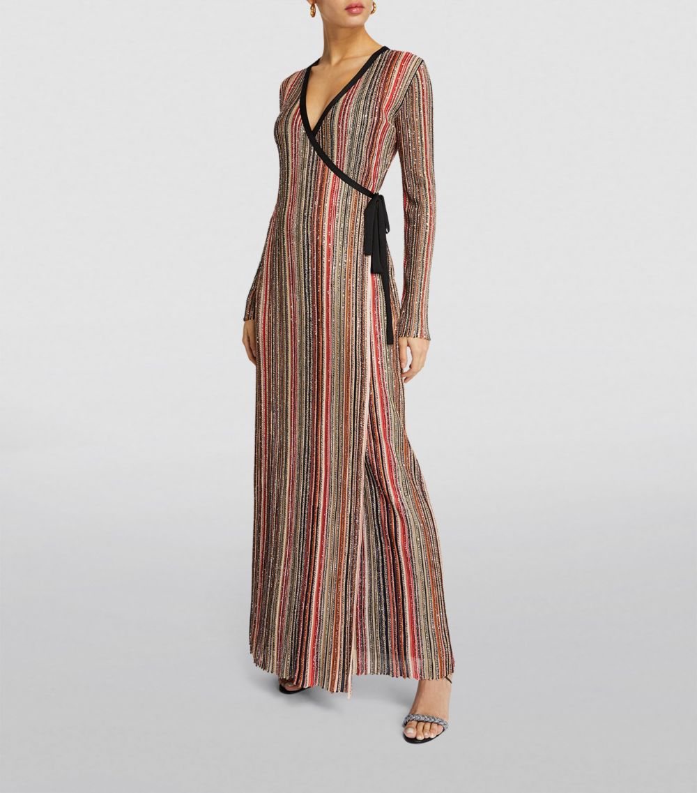 Missoni Missoni Embellished Striped Maxi Dress