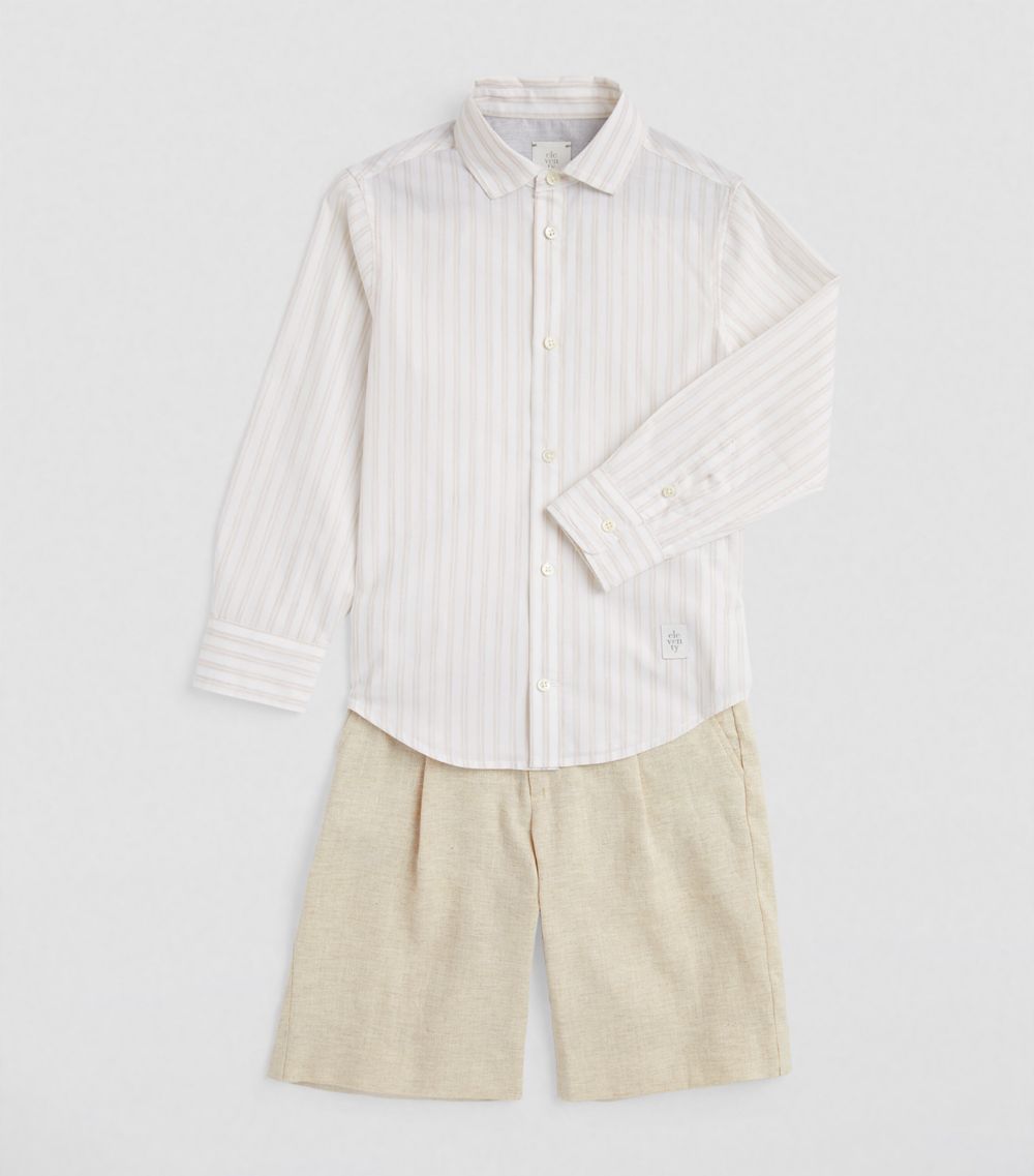 Eleventy Kids Eleventy Kids Cotton-Linen Suit Shorts (2-16 Years)