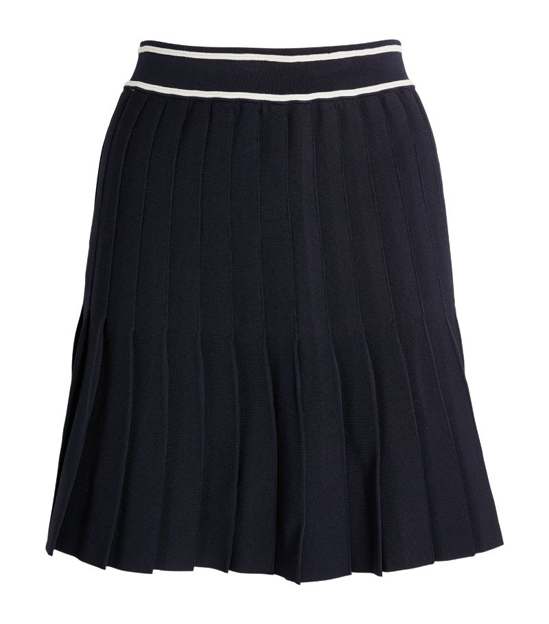  Sandro Pleated-Knit Mini Skirt