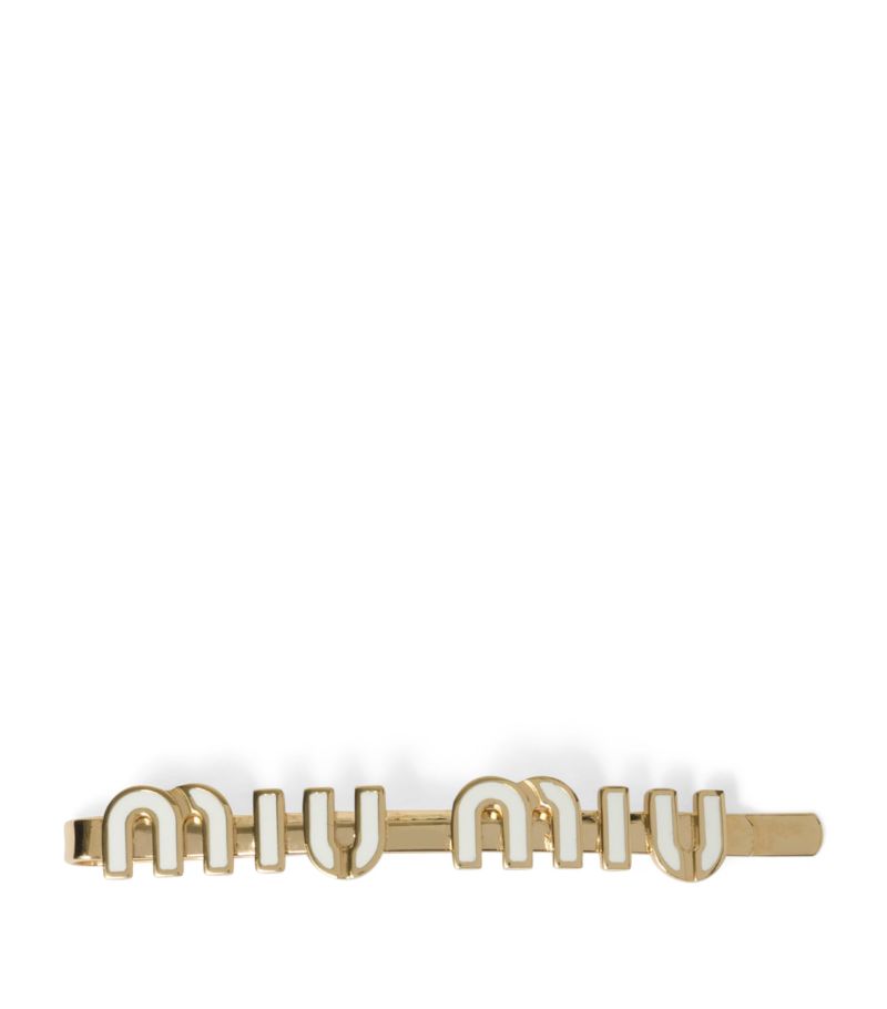 Miu Miu Miu Miu Logo Hair Clip