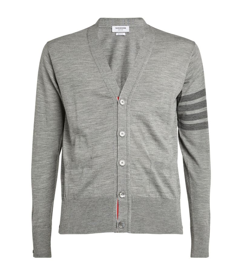 Thom Browne Thom Browne Merino Wool 4-Bar Cardigan