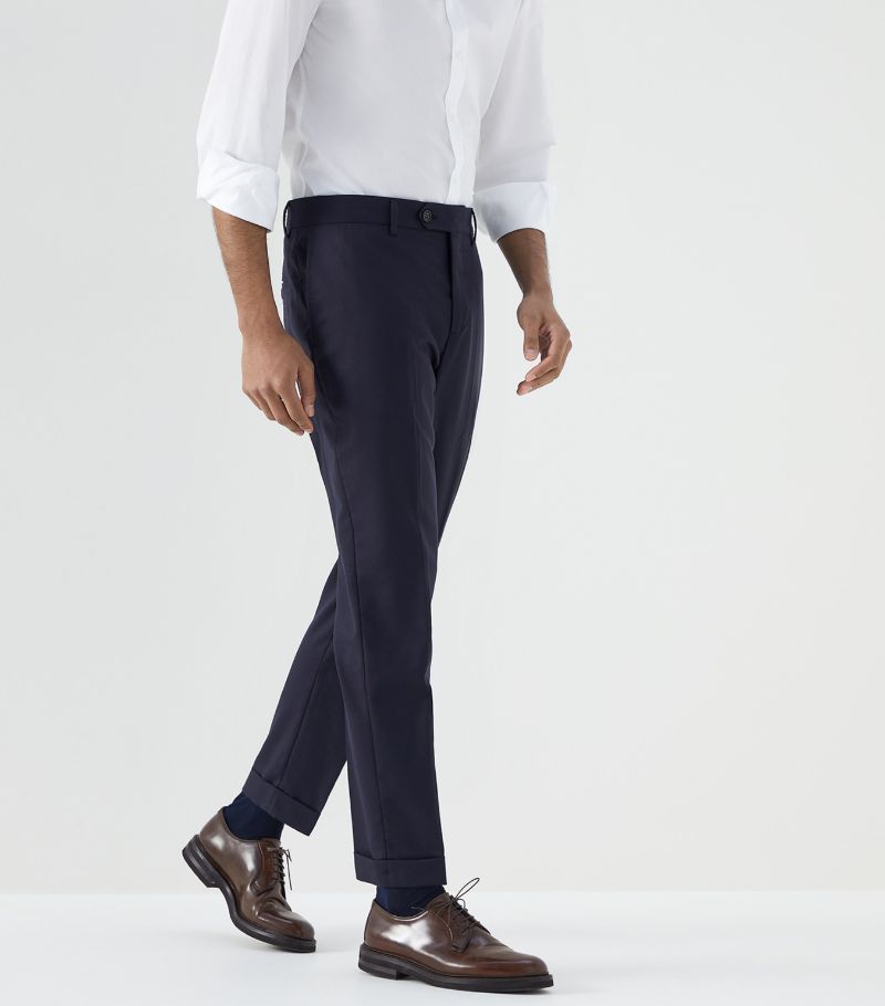 Brunello Cucinelli Brunello Cucinelli Virgin Wool Straight Trousers