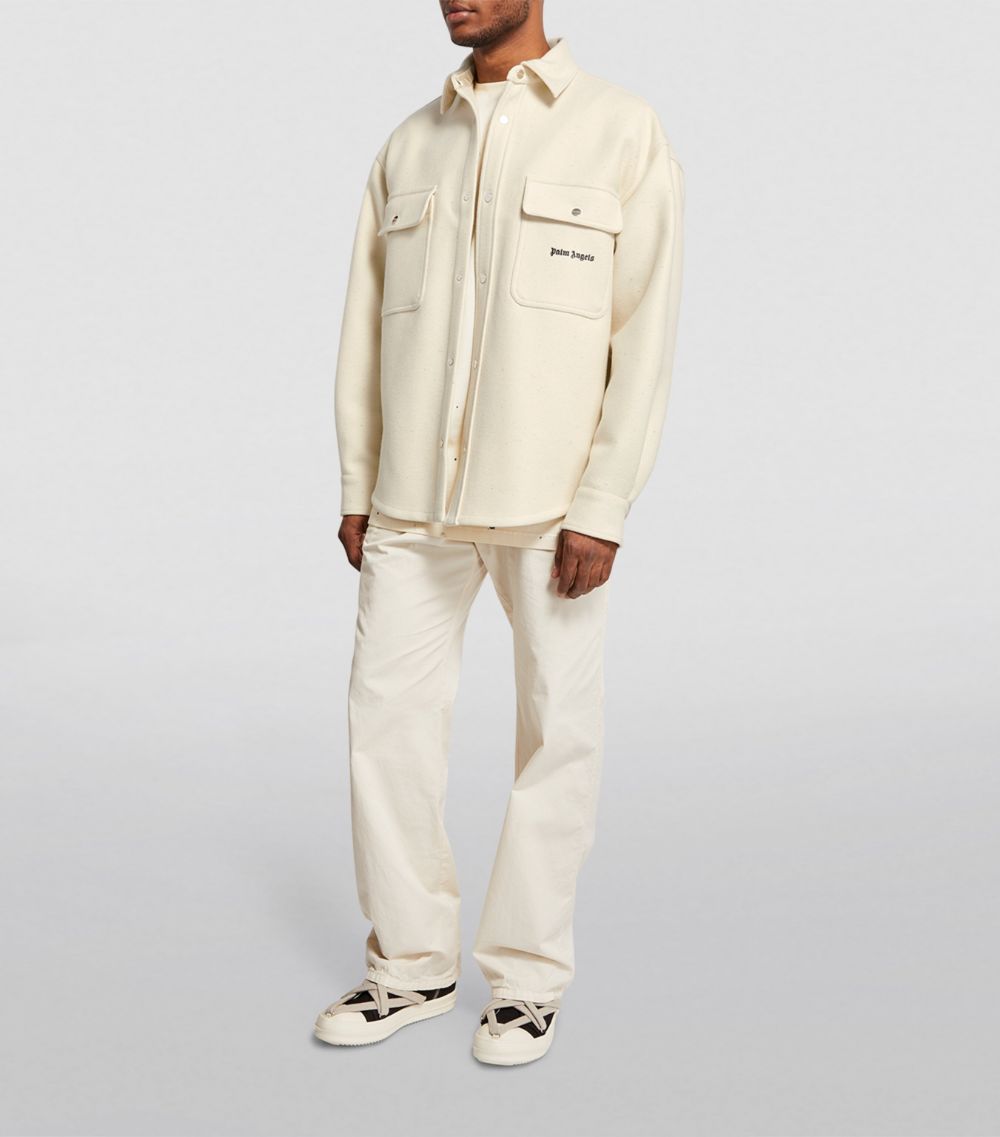 PALM ANGELS Palm Angels Virgin Wool Overshirt