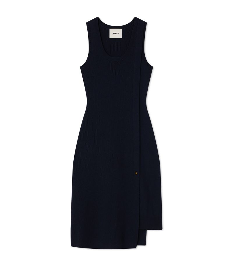 Aeron Aeron Asymmetric Vichy Midi Dress