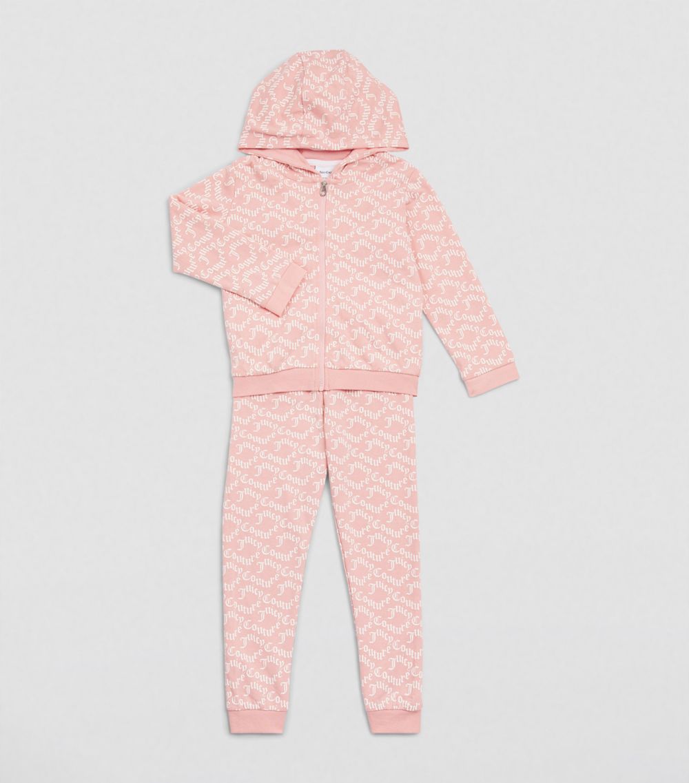 Juicy Couture Kids Juicy Couture Kids Cotton Logo Print Tracksuit Set (3-6 Years)