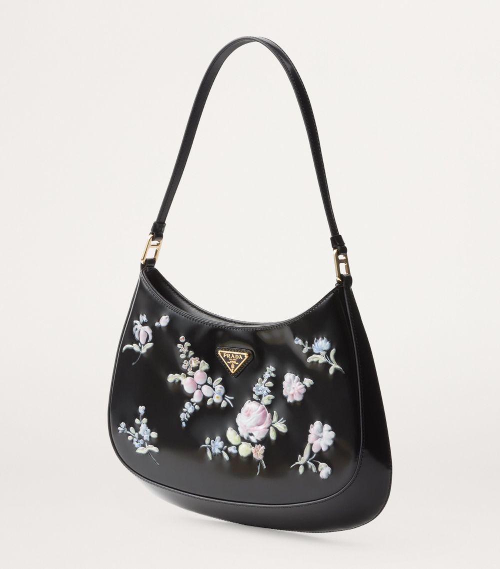 Prada Prada Leather Printed Cleo Shoulder Bag