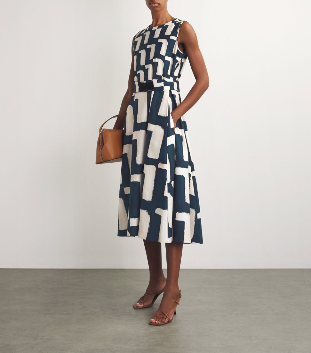 Max Mara Max Mara Belted A-Line Midi Dress