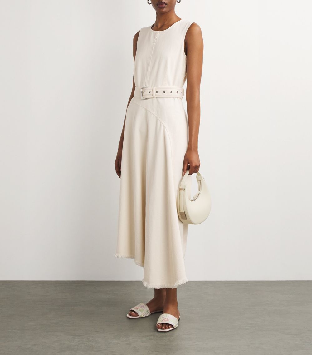 Weekend Max Mara Weekend Max Mara Cotton Twill Midi Dress