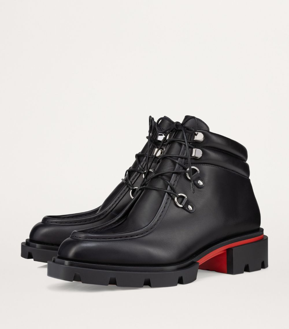 Christian Louboutin Christian Louboutin Our Pabelito Leather Ankle Boots