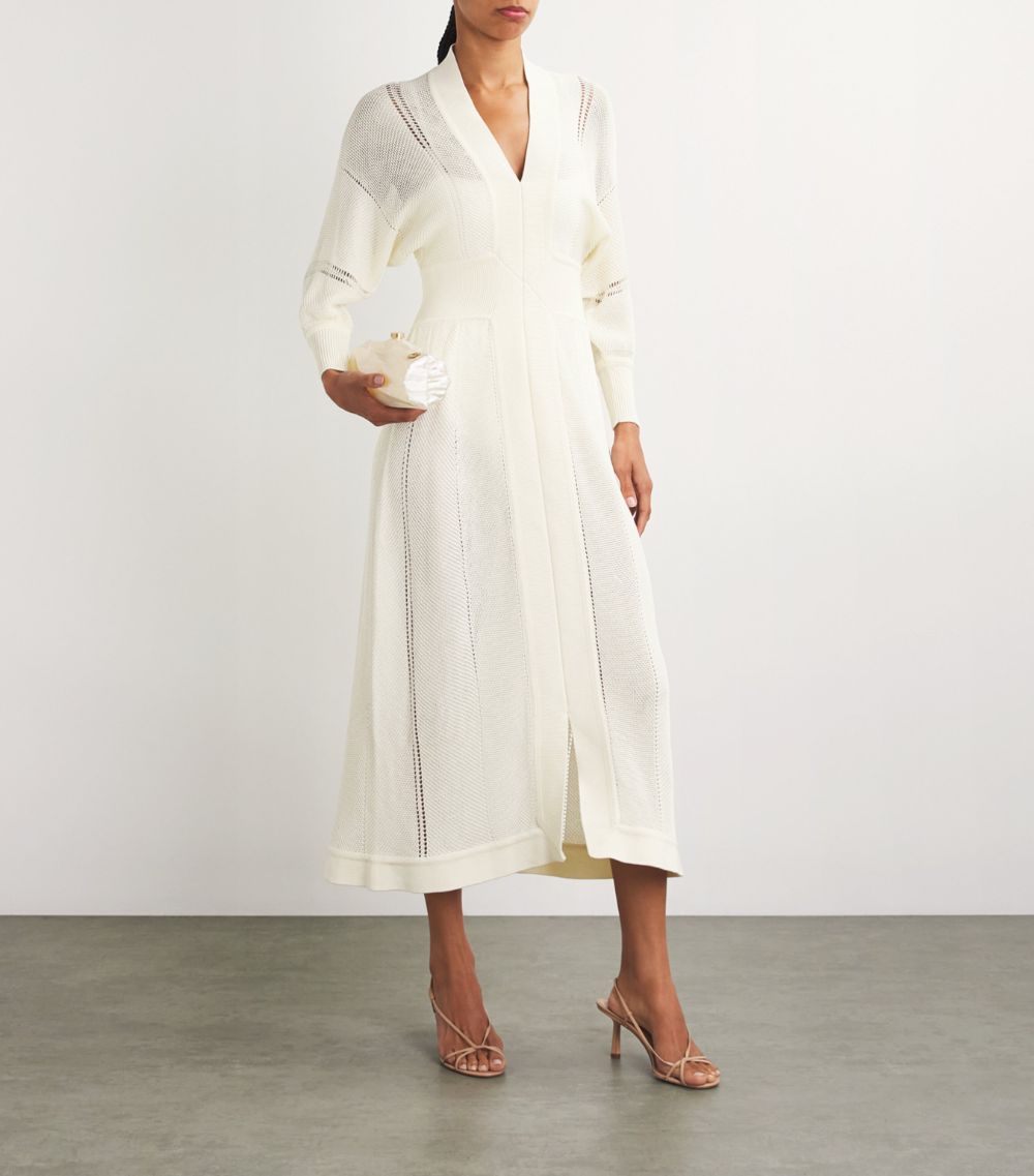 Eres Eres Long-Sleeve Stella Midi Dress