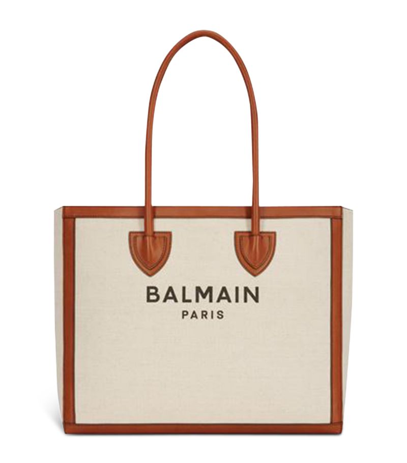 Balmain Balmain Canvas B-Army Tote Bag