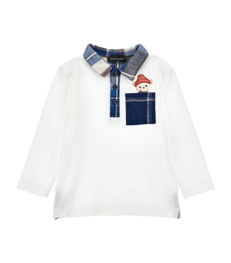 Monnalisa Monnalisa Cotton Bear Polo Shirt (6-36 Months)