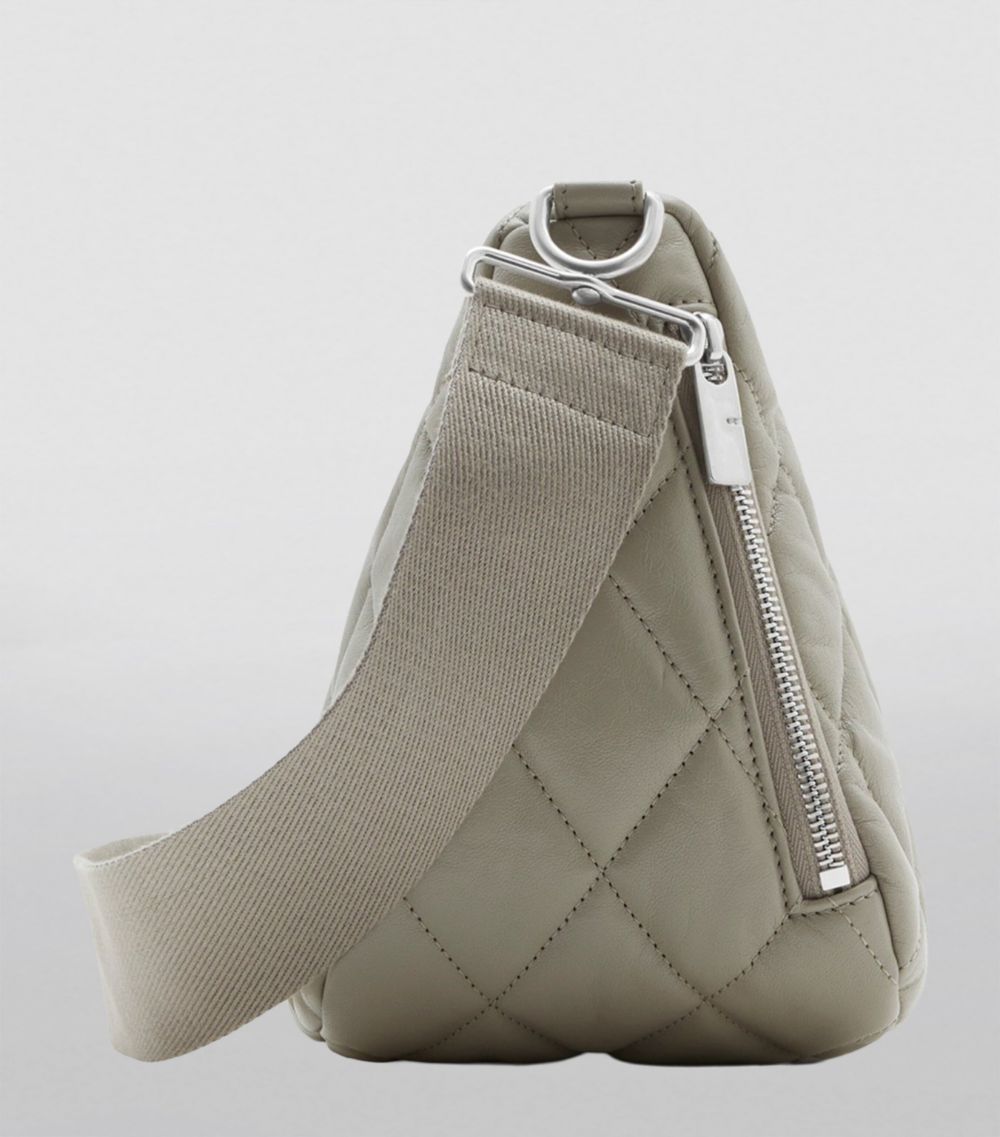 Burberry Burberry Leather Quilted Shield Cross-Body Bag