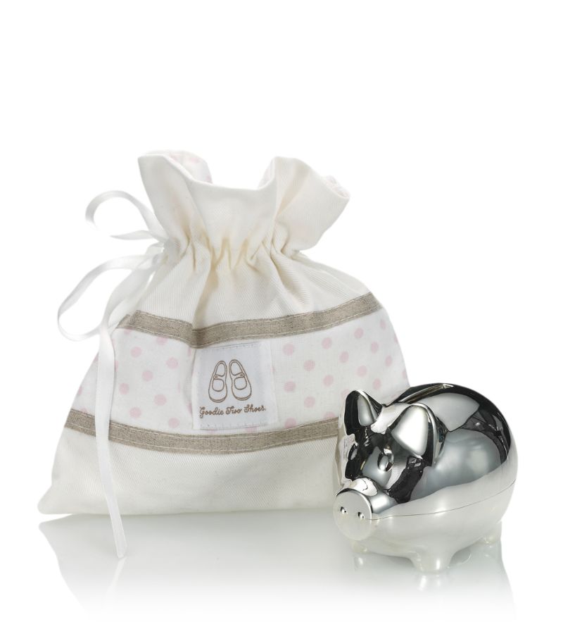 English Trousseau Kids English Trousseau Kids Silver Plated Piggy Bank (Pink)