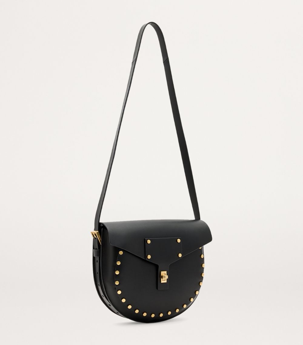 Allsaints Allsaints Leather Miro Saddle Bag