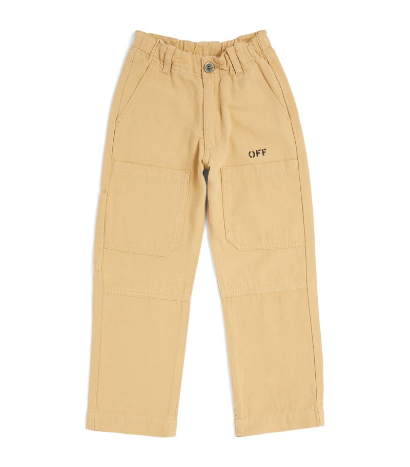 Off-White Kids Off-White Kids Diagonal-Outline Cargo Trousers (4-12 Years)
