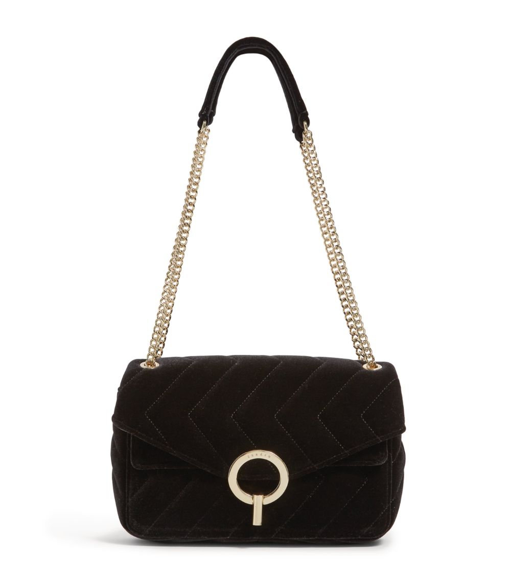  Sandro Velvet Yza Shoulder Bag