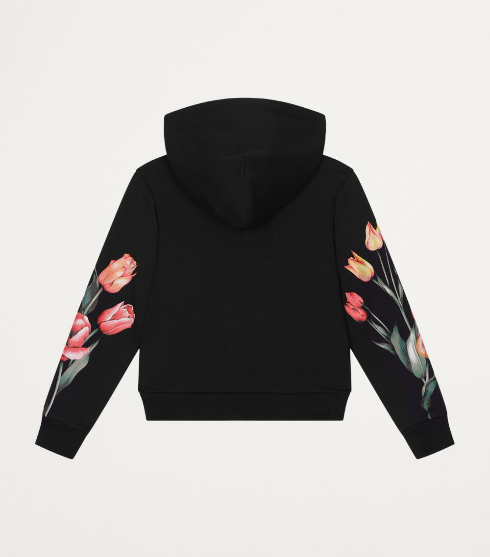 Dolce & Gabbana Dolce & Gabbana Kids Cotton Floral Hoodie (8-12 Years)