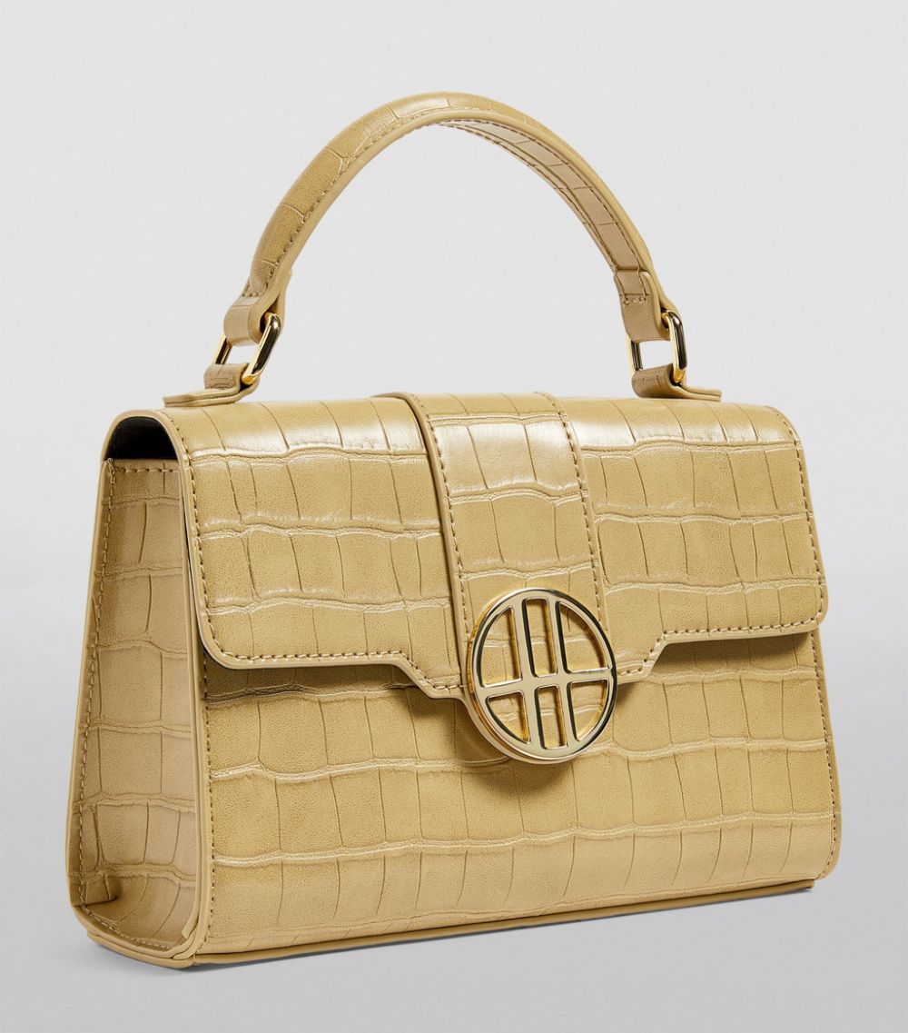 Harrods Harrods Mini Croc-Embossed Brent Bag