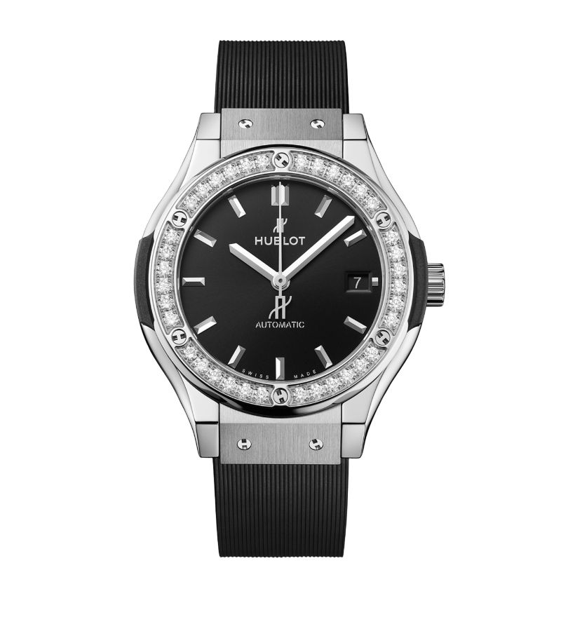 Hublot Hublot Titanium And Diamond Classic Fusion Watch 38Mm