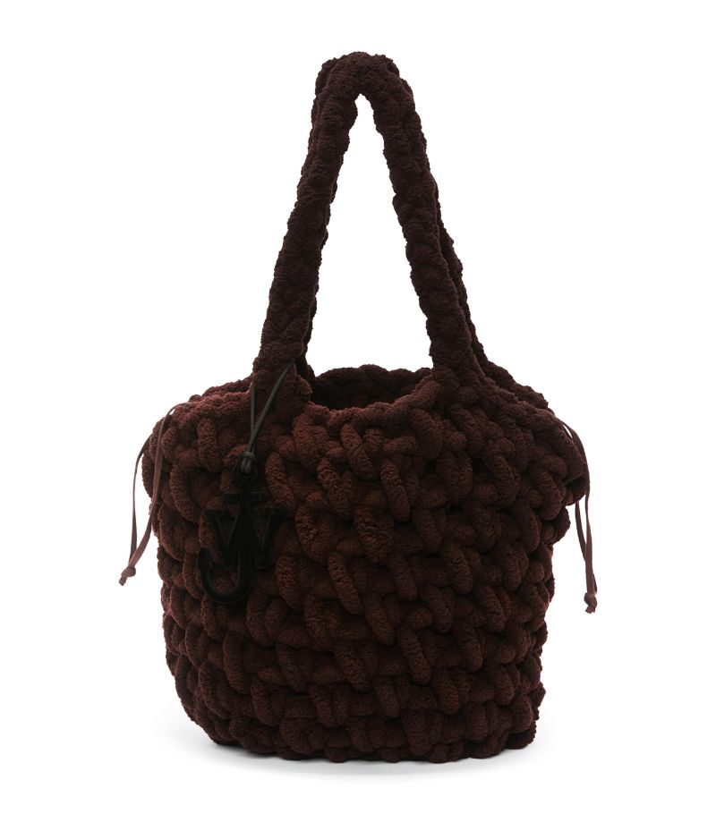 Jw Anderson Jw Anderson Large Chenille Blanket Tote Bag