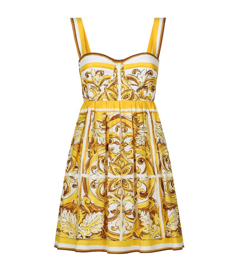 Dolce & Gabbana Dolce & Gabbana Majolica-Print Mini Dress