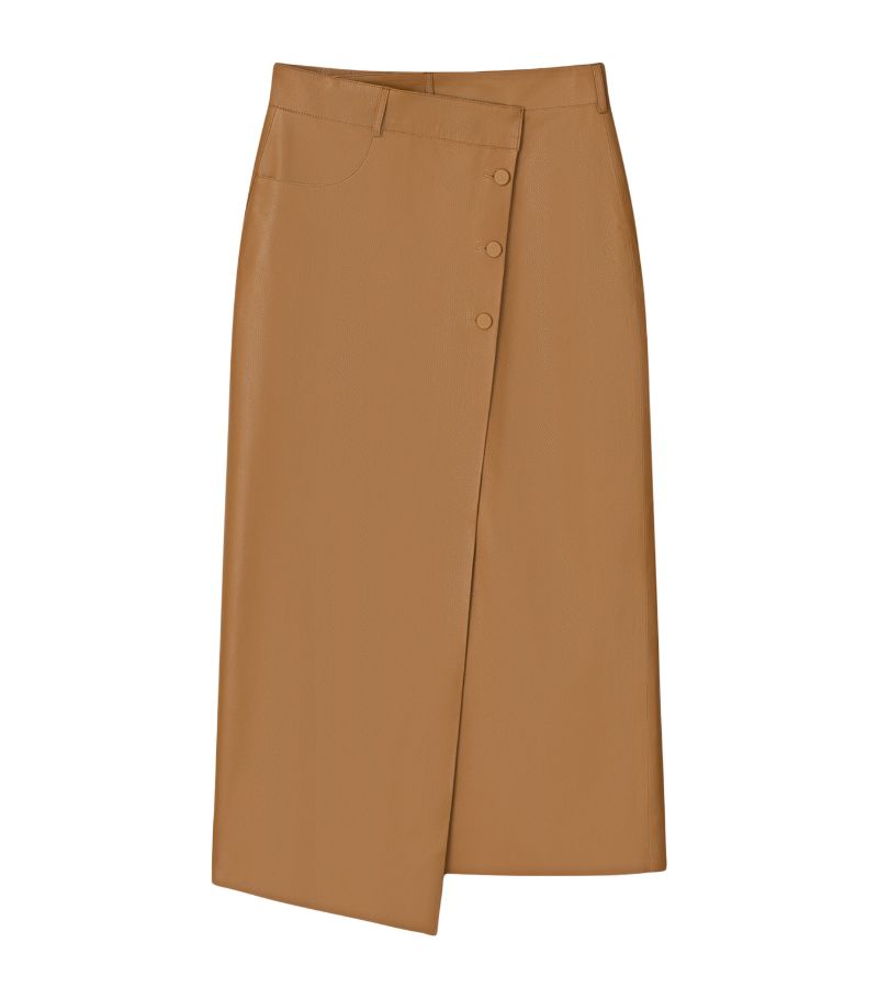 Aeron Aeron Leather Tennant Midi Skirt