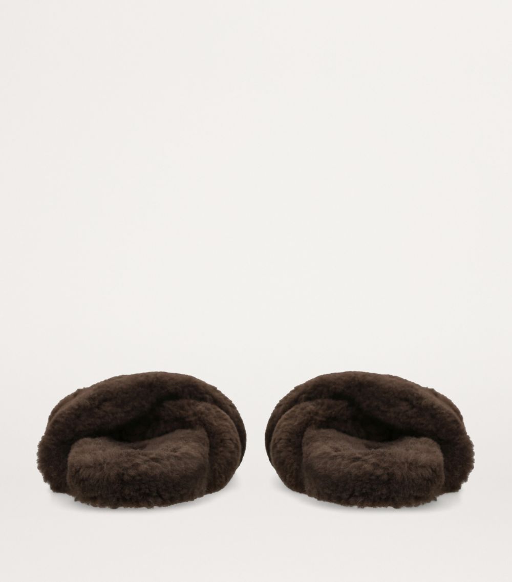 Yves Salomon Yves Salomon Merino Fur Slippers